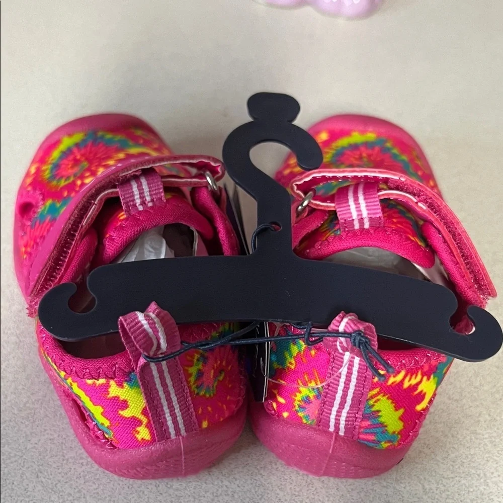 Nautica Kids Pink and Yellow Tie-Dye Water Shoes
